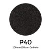 1 Box: P40 - Starcke - Silicon Carbide - Hook & Loop Sanding Discs - 200mm - (50/Box) 