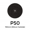 1 Box: P50 - Starcke - Silicon Carbide - Hook & Loop Sanding Discs - 150mm - 6" - (50/Box)