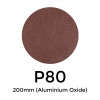 1 Box: P80 - Starcke - Aluminium Oxide - Hook & Loop Sanding Discs - 200mm - (50/Box) 