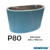 P80 - Starcke - Zirconia Cloth Backed Sanding Belt - 200x750mm - 8" 