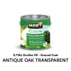 0.75ltr: Saicos - Ecoline Oil - Ground Coat - Antique Oak Transparent