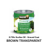 0.75ltr: Saicos - Ecoline Oil - Ground Coat - Brown Transparent