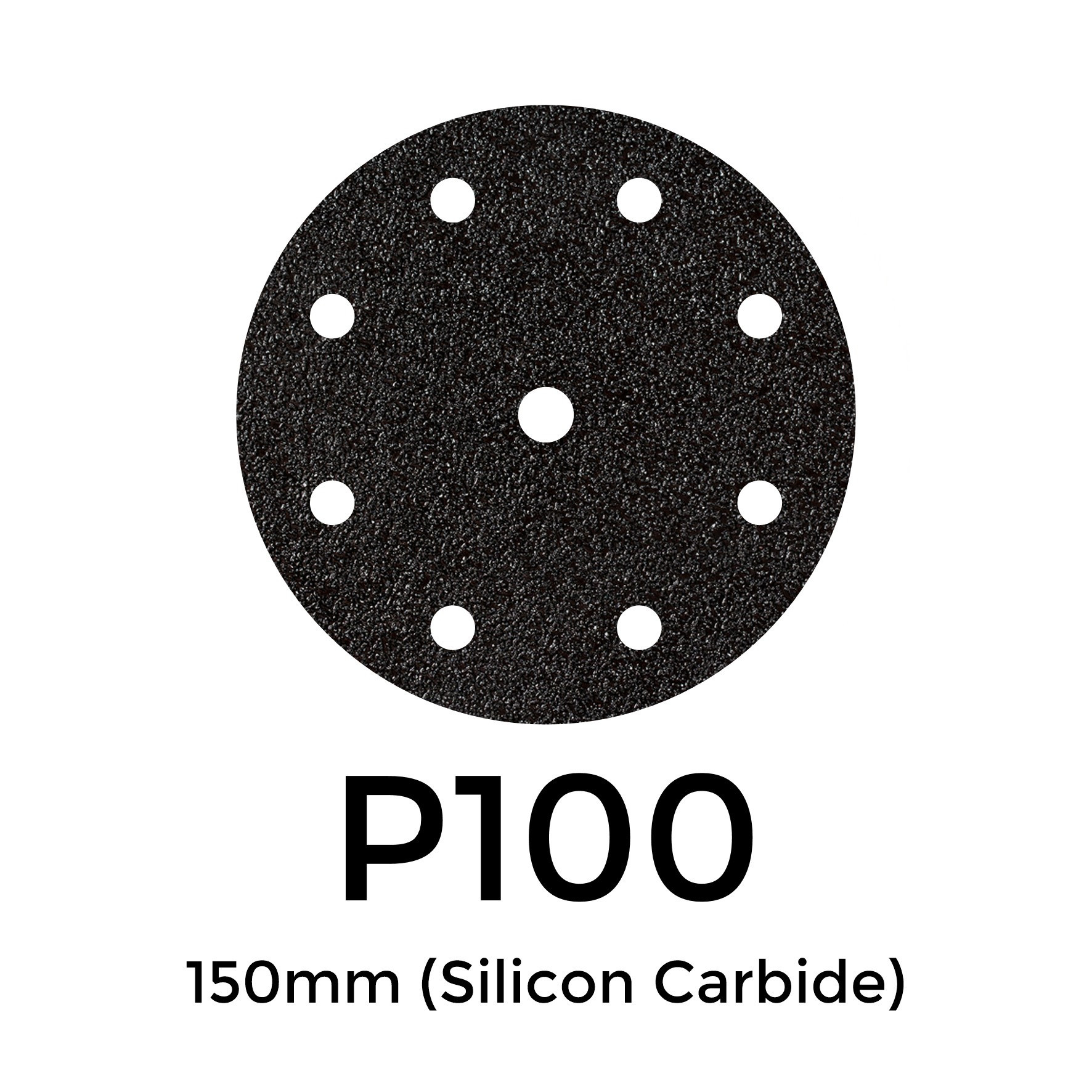 Starcke P100 Silicon Carbide Hook & Loop Sanding Discs 8 Hole