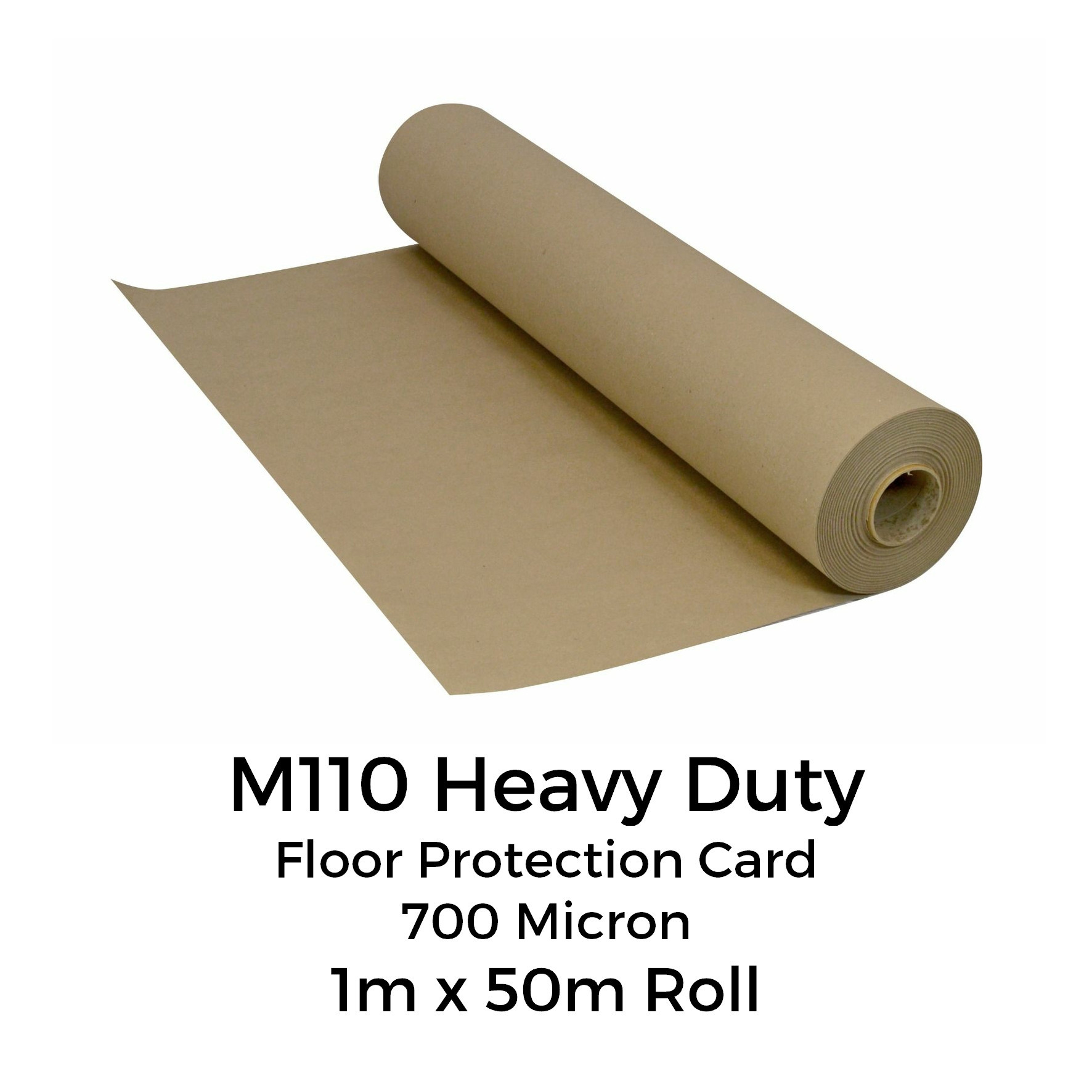 Florprotec M110 Heavy Duty Floor Protection Card 750 Micron 1m x 50m Floorstock Ltd