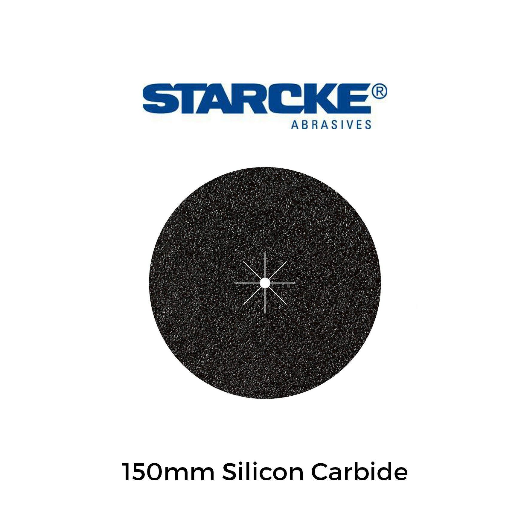 Starcke P100 Silicon Carbide Hook & Loop Sanding Discs 150mm 6